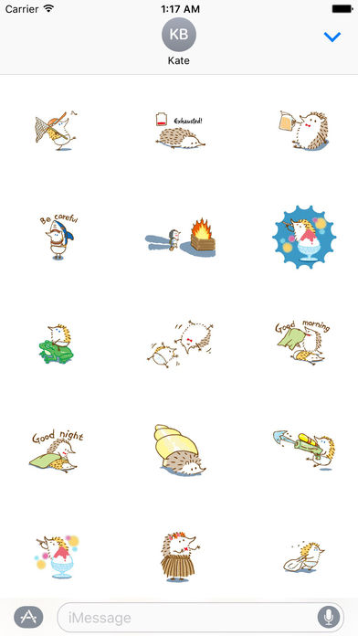 Cute Hedgehog - Hedgmoji Emoji Sticker screenshot 2