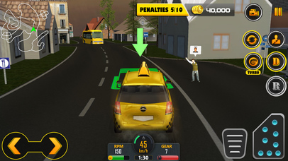Crazy Hill Speed Taxi Driving 3D screenshot 4