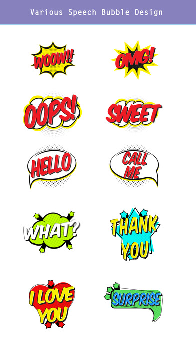 Animated Comic Speech Bubbles Pack Collection screenshot 4