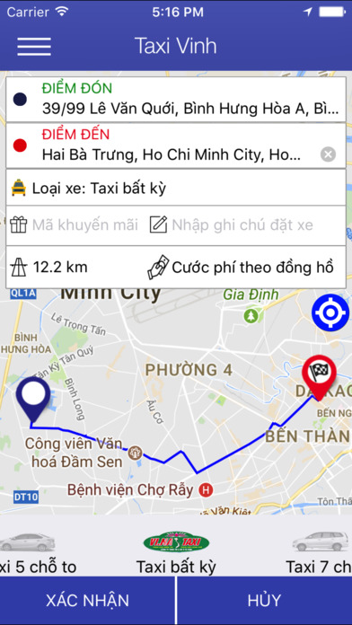 Taxi Vinh screenshot 3