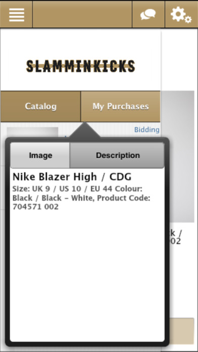 Slamminkicks Sneaker Auction screenshot 3