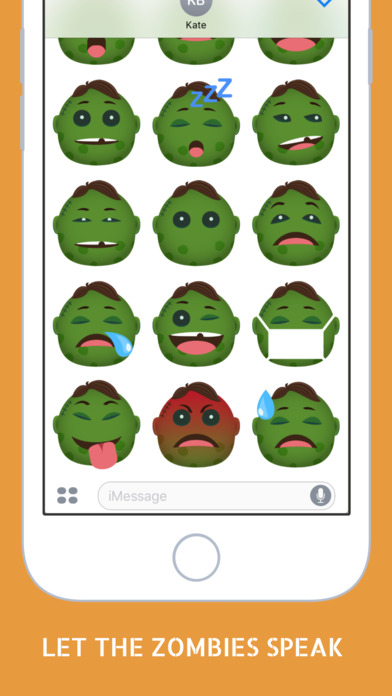 Zombie Emojis - Top Halloween Emoji Collection screenshot 3