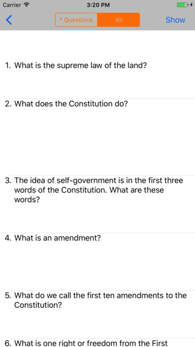 US Citizenship Test 2020. screenshot 3