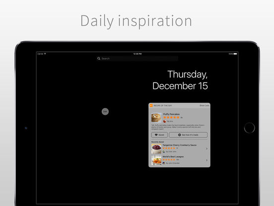 Screenshots of Allrecipes Dinner Spinner for iPad