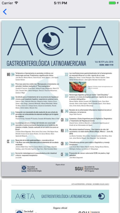 Acta Gastroenterol Latinoam. screenshot 3