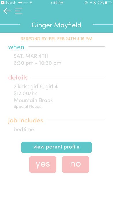 Wyndy: Babysitting, simplified screenshot 3