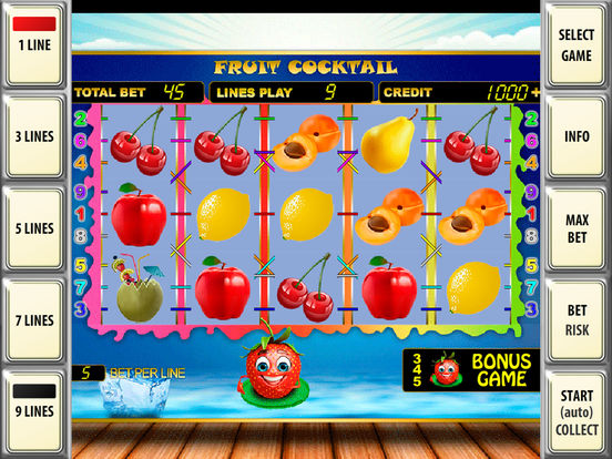 Fruit cocktail slots iphone