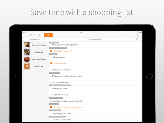 Screenshots of Allrecipes Dinner Spinner for iPad