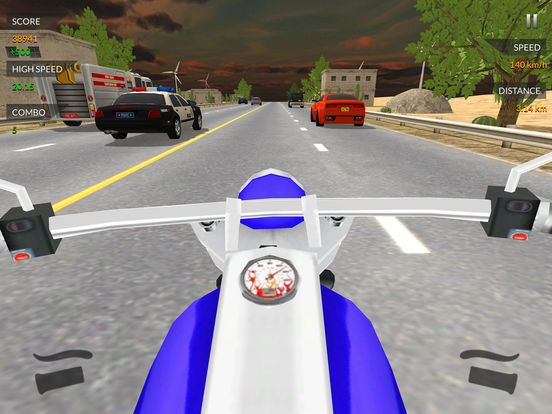Игра Traffic Rider 3D. шоссе быстрая трафик игра гонки