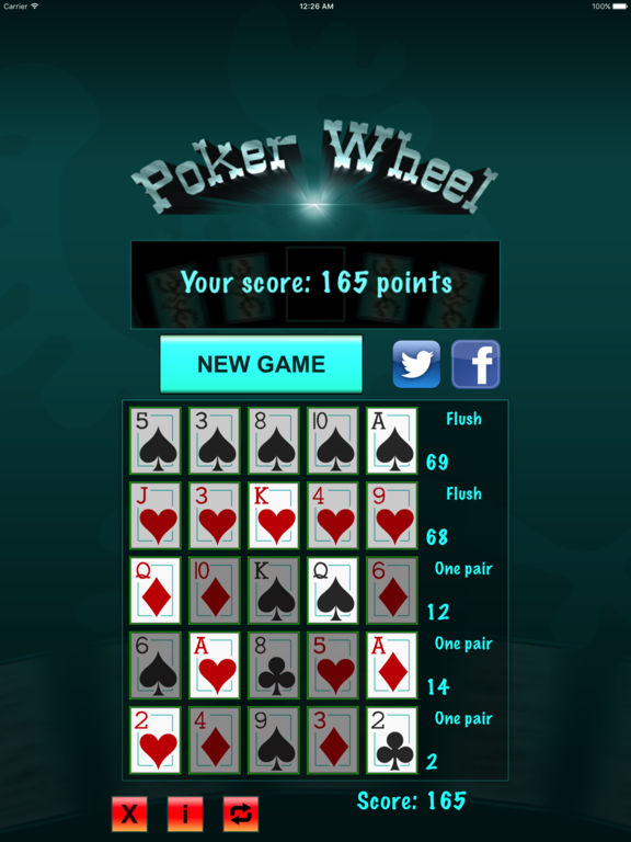 poker set and wheel