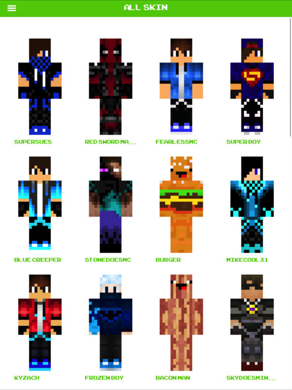 App Shopper: Boy Skins for Minecraft- Pocket Edition 2017 ...