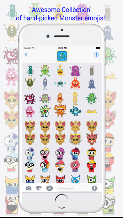 Monster Emoji and Custom Keyboard screenshot 3