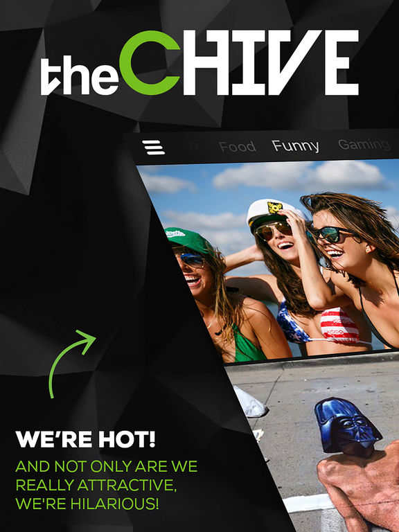 Screenshots of theCHIVE for iPad