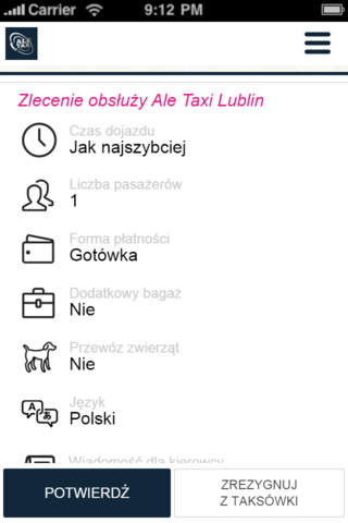 Ale Taxi Lublin screenshot 3