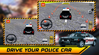 Real Police Car Parking Simulator 3D screenshot 2