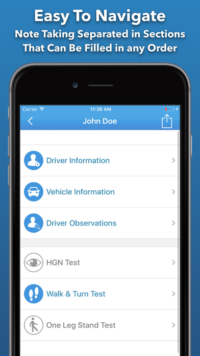 SFST Report - Police DUI App screenshot 3