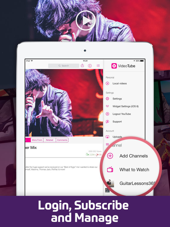 Screenshots of Video Tube Free - Stream and Play Videos for iPad