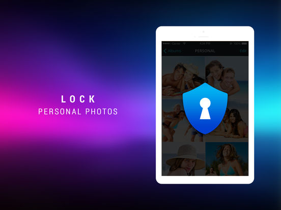Screenshots of Photo Safe Vault - Hide Private Picture & Videos for iPad