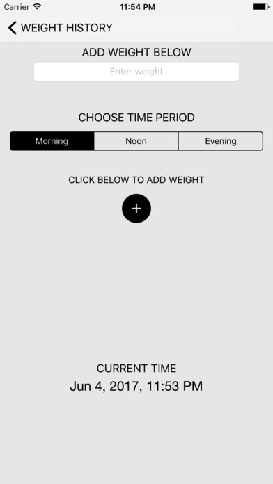 Basic Weight Tracker screenshot 2