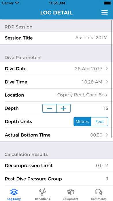 Dive Logs Online screenshot 4