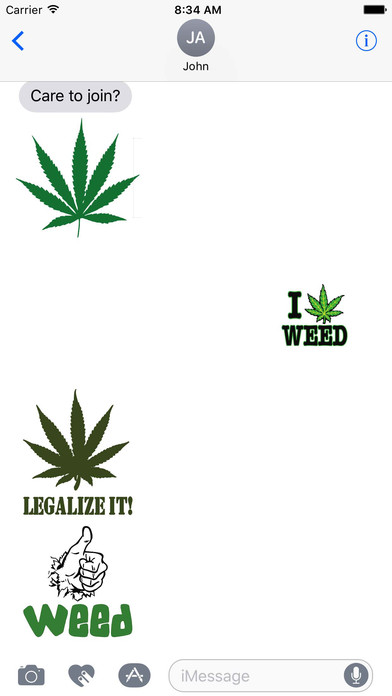 Marijuana Weed Emoji Sticker Pack screenshot 2