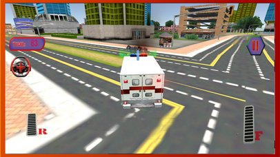 Ambulance Rescue Wagon Fast Service 3d - Pro screenshot 2