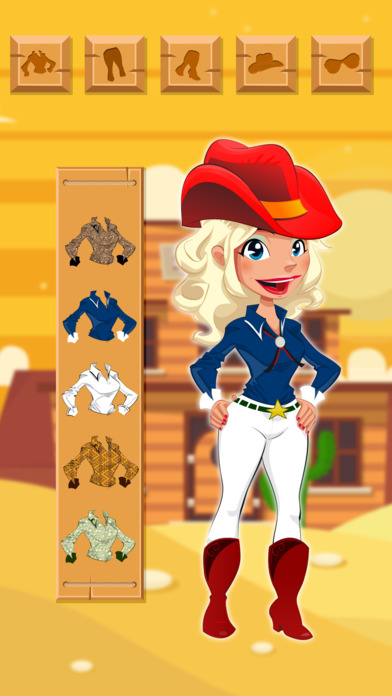 Cowboy & Cowgirl Dressup - Kids Games 2017 screenshot 2