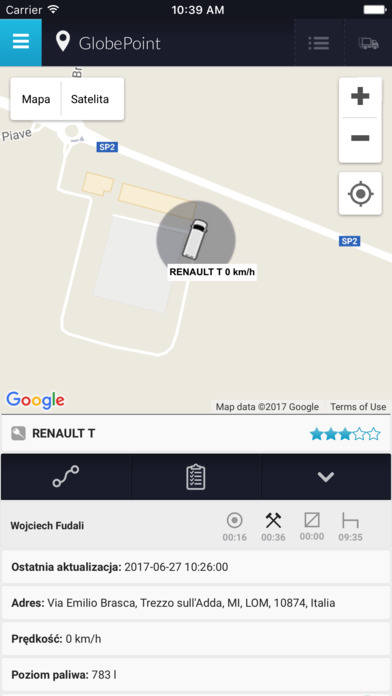 GlobePoint GPS screenshot 2