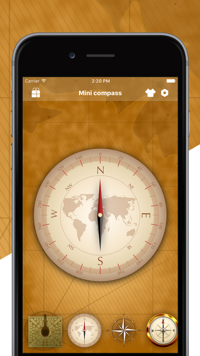 Mini Compass Pro - Beautiful Ancient Compass screenshot 3