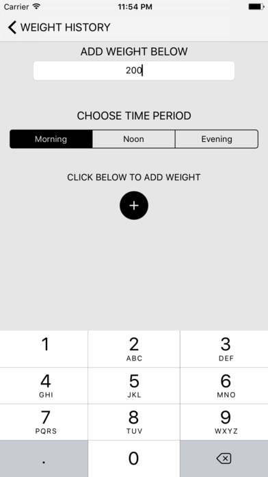 Basic Weight Tracker screenshot 3