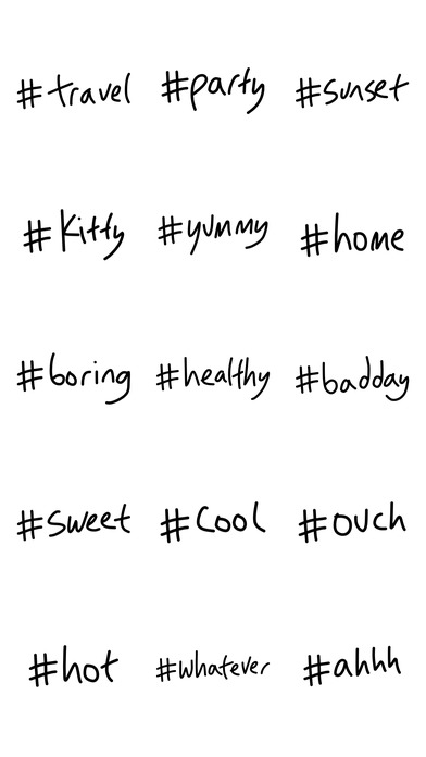 Hashtag sticker - text emoji stickers for iMessage screenshot 4