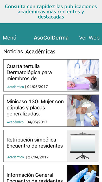 Noticias AsoColDerma screenshot 2