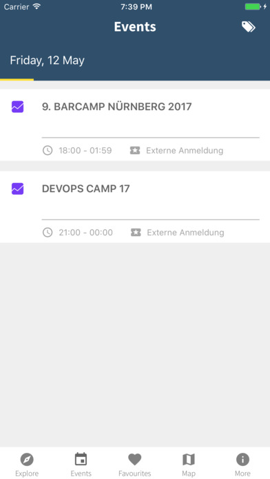 Nürnberg Web Week screenshot 2