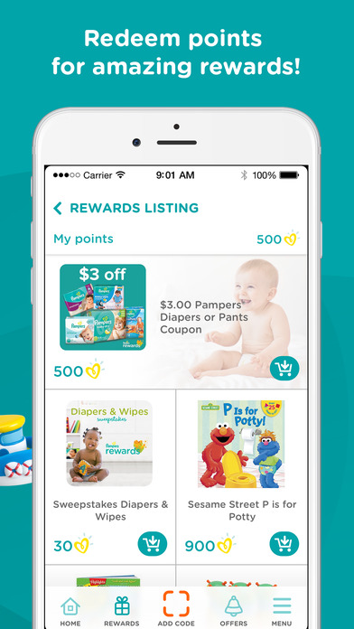 Screenshots of Pampers Rewards: Parents Club for iPhone