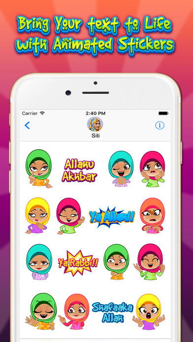 Aliya Hijab & Muslim Stickers screenshot 3