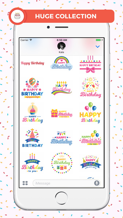HBD - Happy Birthday Stickers screenshot 2
