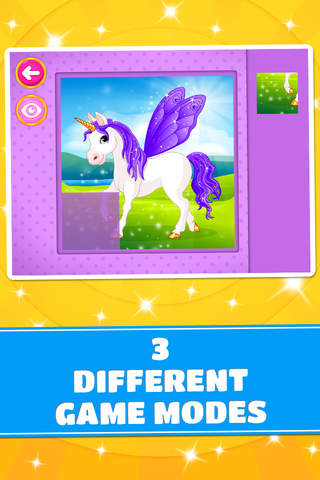 Cute Ponies & Unicorns Puzzles - Logic Game PRO screenshot 3