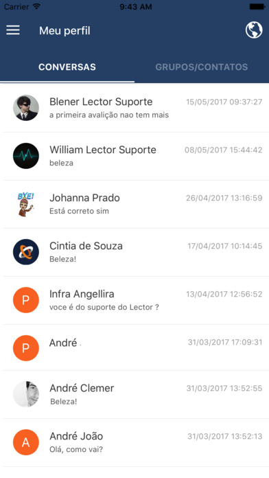 Lector Live Messenger screenshot 2