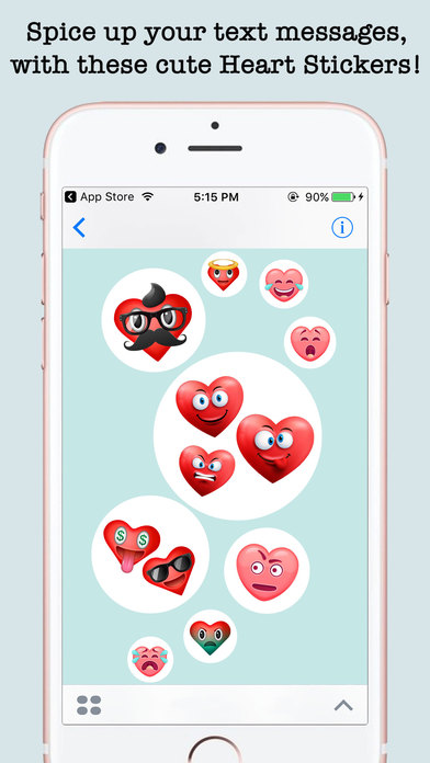 Romantic Heart Stickers For iMessage screenshot 4