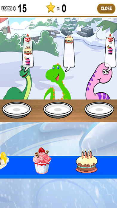 Frozen Ice Cream Kids And Dinosaur Game Free screenshot 2