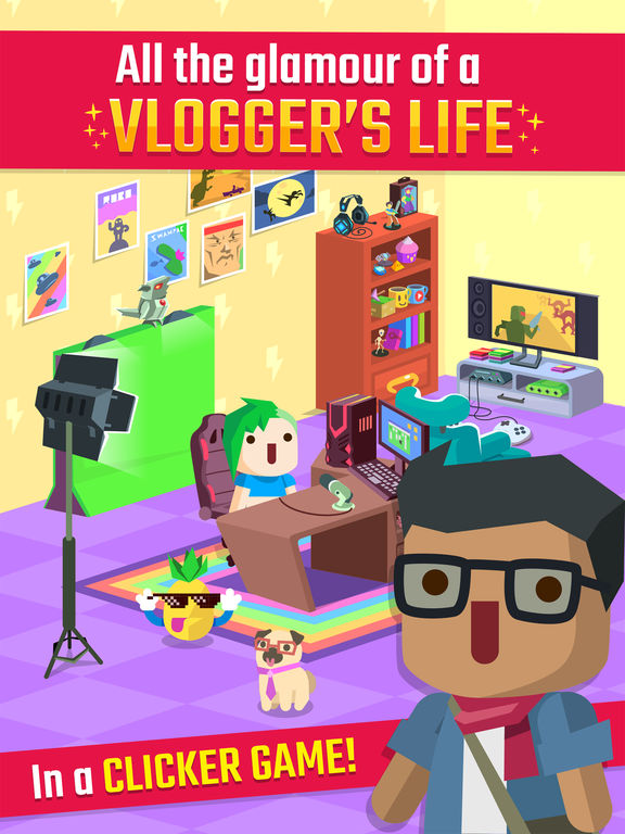 Vlogger Go Viral - Clicker Game & Vlog Simulatorscreeshot 1