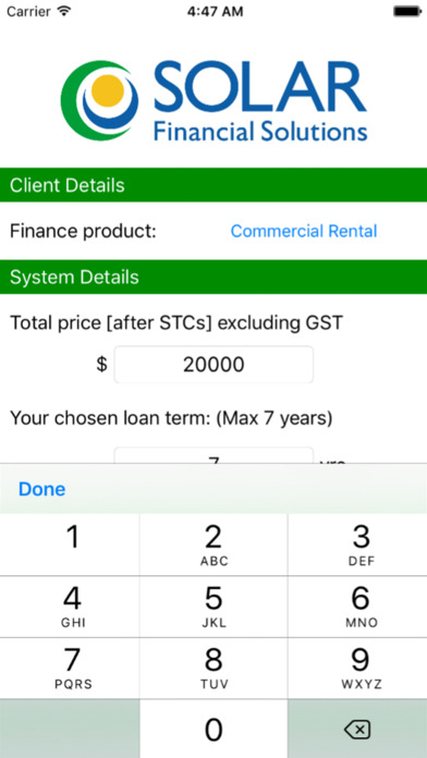SolarFinancialCalc screenshot 2