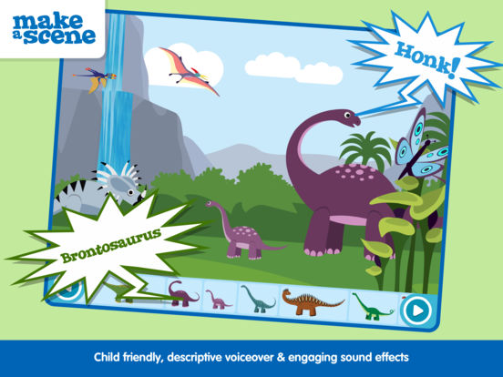 Make a Scene: Dinosaurs на iPad