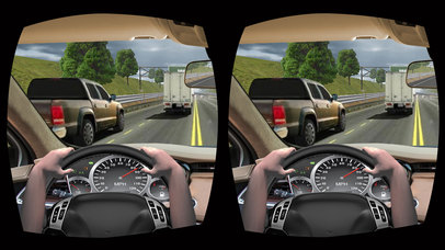 VR Highway Escap Rush pro - Speed Car Driving sim screenshot 3