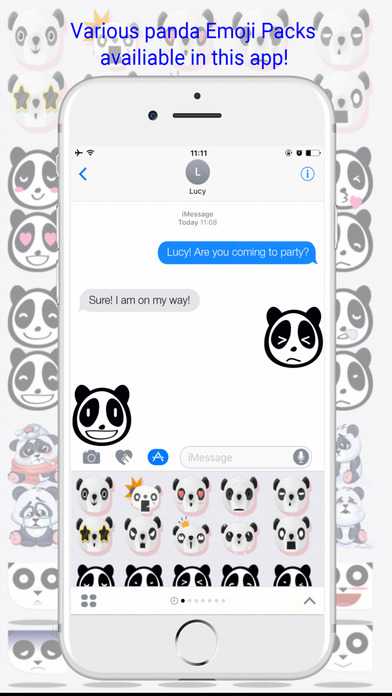 PandaMoji - Cute Panda Emojis Keyboard screenshot 2