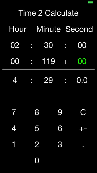 Time 2 Calculate screenshot 3