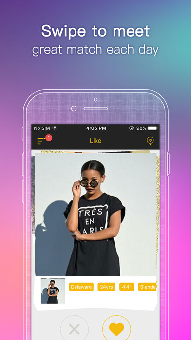 Sexy Black Dating-casual hook up app screenshot 2