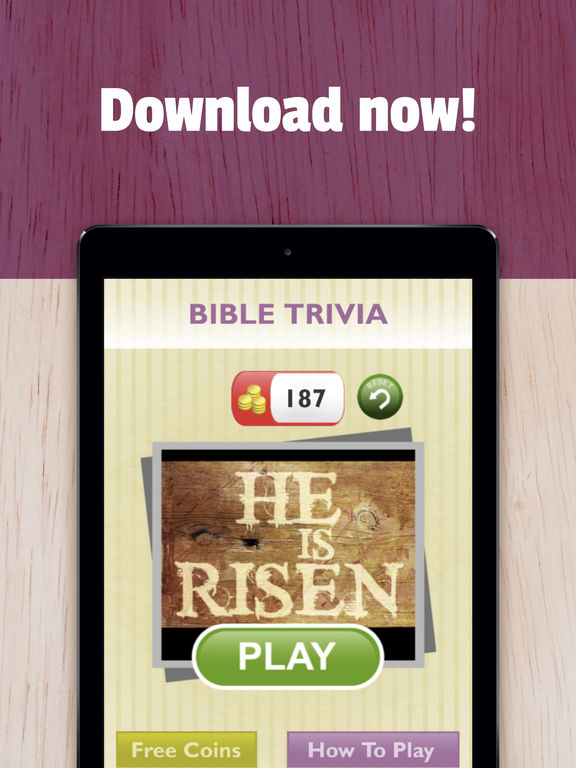 Screenshots of Bible Trivia - Christian Bible test to grow faith with God. Guess Jesus quotes, audio clues and more for iPad