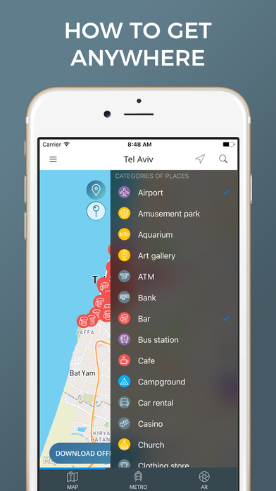 Tel Aviv maps screenshot 3