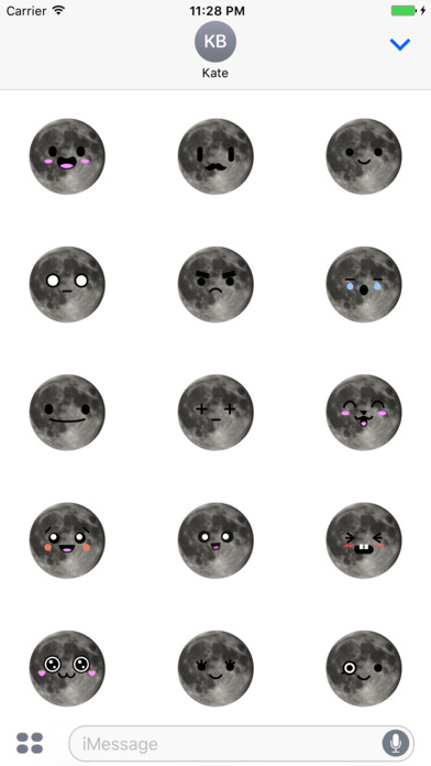 MOONEMOJI - Full Moon Emojis screenshot 3